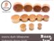 จิวหูไม้หน้าตัน 8mm-30mm ลายยอดนิยม เนื้อไม้ดี แข็งแรงทนทาน ราคาต่อชิ้น
