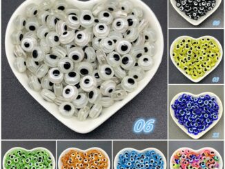 ลูกปัดลูกตาชั่วร้าย หลากสี 6 มม. / 8 มม. สําหรับทําเครื่องประดับ DIY