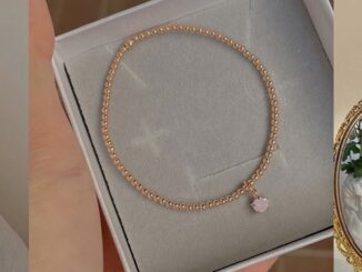 SissyJewelry //ข้อมือเงินแท้ รุ่นเอ็นยืดโรสโกลด์ ประดับ จี้พลอยกลมจิ๋ว 4mm )  Free gift box