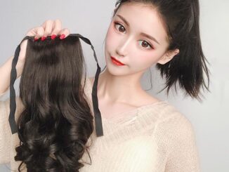 หางม้าผูกลอนสั้นๆ   หางม้าผูกลอนสั้น (08A)ทำจากเส้นไหมแบบผูก ใส่ได้ง่ายดูดี สินค้าส่งในไทย