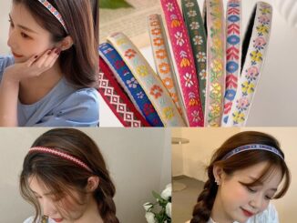 ที่คาดผมงานดอกไม้เกาหลีย้อนยุค90’s