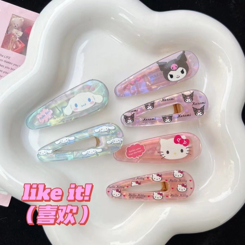 กิ๊บติดผม sanrio คู่ละ 20 บาท (1คู่ = 2 ชิ้น)
