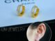 ต่างหูห่วงเพชร 12mm   รุ่นHH09 1คู่ CN Jewelry earings ตุ้มหู ต่างหูแฟชั่น ต่างหูเกาหลี