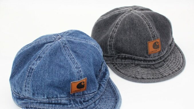 เครื่องมือ carhartt ป้ายหนัง หมวกปีกแบน หมวกทรงสูงนุ่ม แฟชั่น กลางแจ้ง คุณภาพสูง หมวก หมวกฮิปฮอป