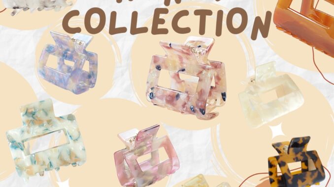 ‼️ลดทั้งร้าน 19฿‼️กิ๊บ Chunky Hair Clip ที่หนีบผม [The Marble Collection] กิ๊บลายหินอ่อนสไตล์เกาหลี| Hop.Ashop