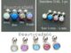 SS05 Minimal ต่างหูคริสตัลหลากสี 3-5 mm. (1ข้าง) ก้านสแตนเลสแท้ 1.2 mm. งานพรีเมี่ยม