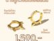 Shependence ต่างหูห่วงสไปค์คริสตัล (Spike Pave Huggie Earrings)