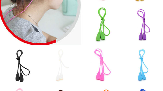 อุปกรณ์เสริมขาแว่นตาซิลิโคนกันลื่นมีสีสัน