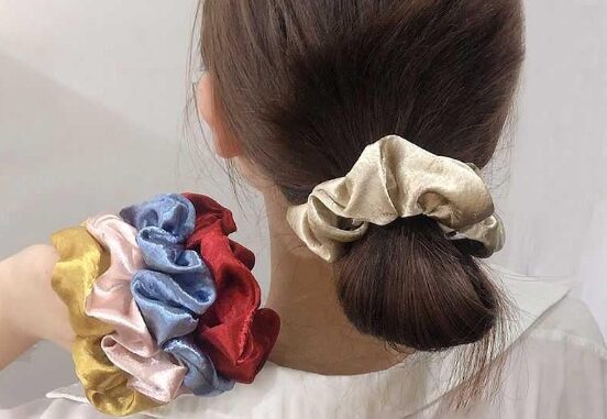 ✨พร้อมส่งจากไทย ยางมัดผม ยางรัดผม เนื้อผ้า satin ยางมัดผมโดนัท ยางรัดผมเกาหลี F-01 ✨พร้อมส่งจากไทย ยางมัดผม ยางรัดผม เนื้อผ้า satin ยางมัดผมโดนัท ยางรัดผมเกาหลี F-01