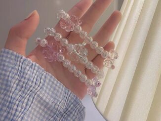 สร้อยข้อมือ สร้อยข้อมือคริสตัล หนังยางมัดผม กำไลข้อมือ