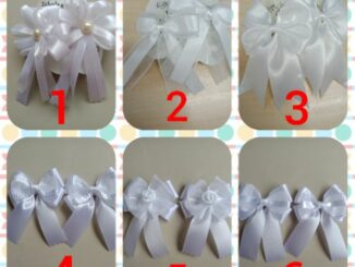 โบว์นักเรียนสีขาว  คู่ละ 30  บาท