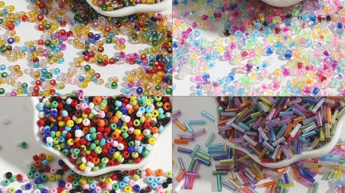 Nicebeads ลูกปัดคริสตัลหลากสี 2 มม . 300-1000 ชิ้นสําหรับทําเครื่องประดับแฮนด์เมด Diy