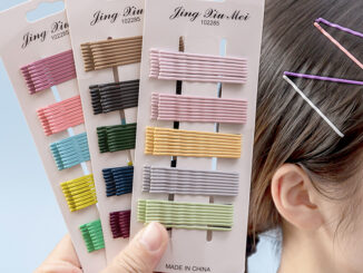 กิ๊บติดผมสีสันสดใส 10 ชิ้น / ถุง