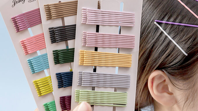 กิ๊บติดผมสีสันสดใส 10 ชิ้น / ถุง