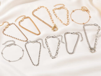 แฟชั่นใหม่สไตล์โบฮีเมียนชุดสร้อยข้อมือโซ่เพชร