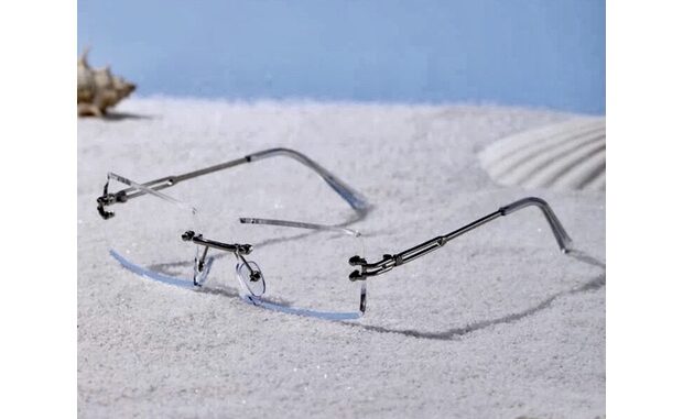 เเว่นตา เเว่นเเฟชั่นเลนส์ใสไร้กรอบทรงเหลี่ยม เเว่นไร้ขอบglasses[การันตีคุณภาพสินค้า]
