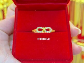 แหวนทอง1กรัม Yonghenggold  ♾ฝังเพชรสวิส ทองคำแท้96.5%