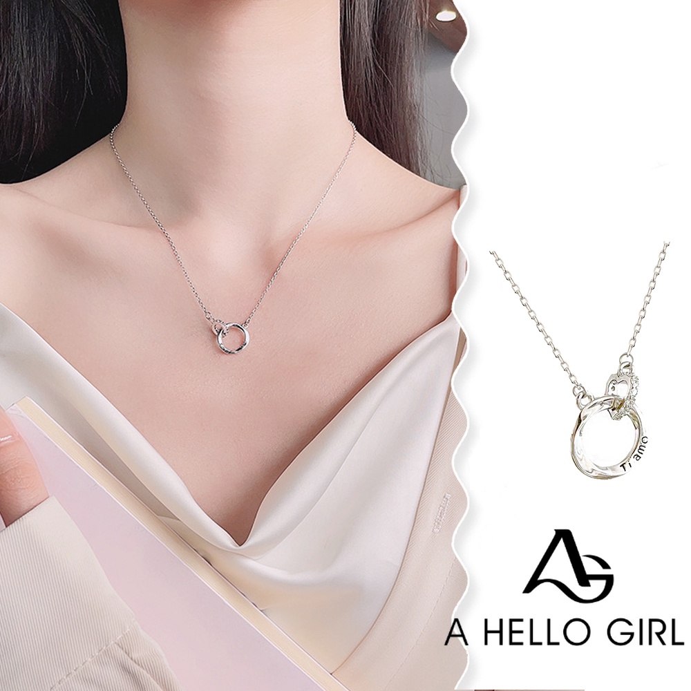 A HELLO GIRL สร้อยคอโซ่ จี้รูปตุ๊กตาผู้หญิง หรูหรา ระดับไฮเอนด์ สําหรับผู้หญิง