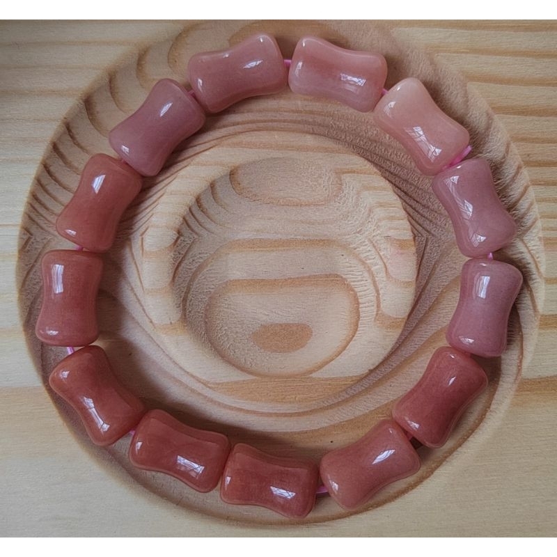 Alashan Agate (8 มม. ~ 12 มม. +) สร้อยข้อมือ
