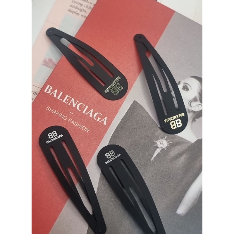 BB XXL logo-print hair clip set (พร้อมส่ง)