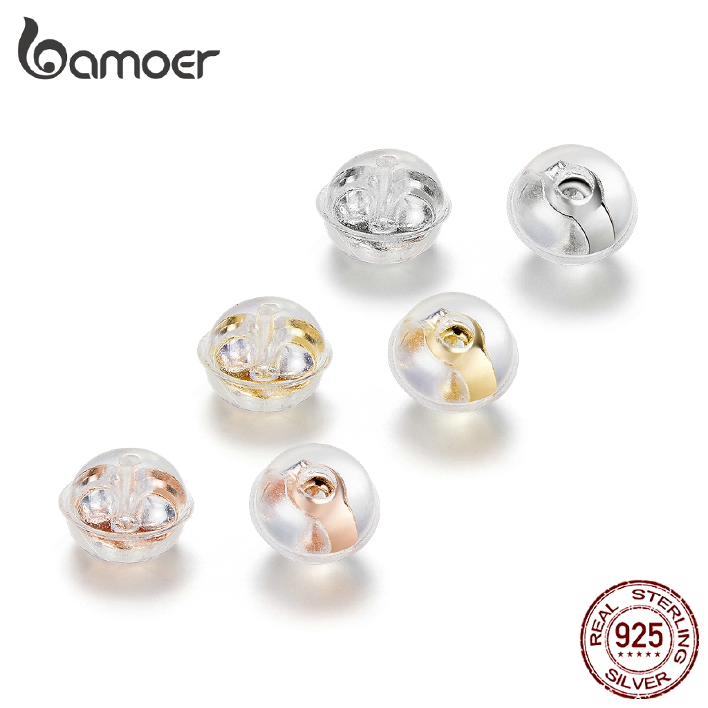 Bamoer ที่อุดหูซิลิโคน เงิน 925 EF001