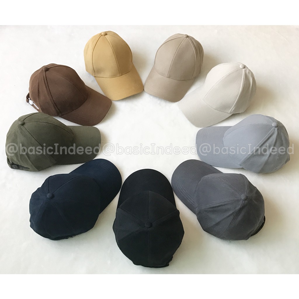 Basic Indeed หมวกแก๊ป หมวกเปล่า ทรงสวย กว่า 30 สี ออกใบกำกับภาษีได้