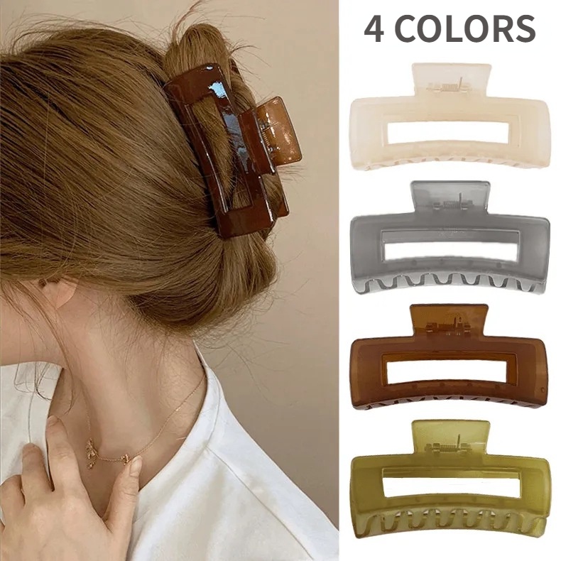 C37 กิ๊บอะคริลิก คลิปหนีบผม ขนาดใหญ่ เครื่องประดับผม  พร้อมส่ง