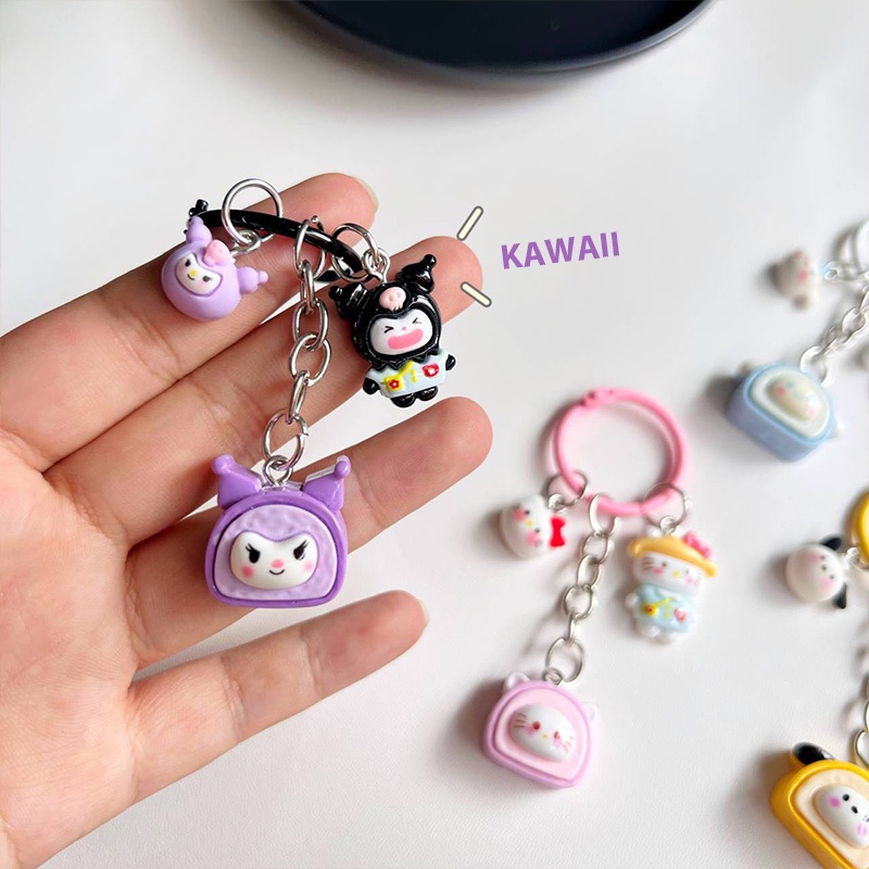 CODSanrio การ์ตูน Ins สไตล์ Keyfob สร้างสรรค์ของขวัญน่ารักส่วนบุคคลจี้กระเป๋าเป้สะพายหลังส่งจากไทย