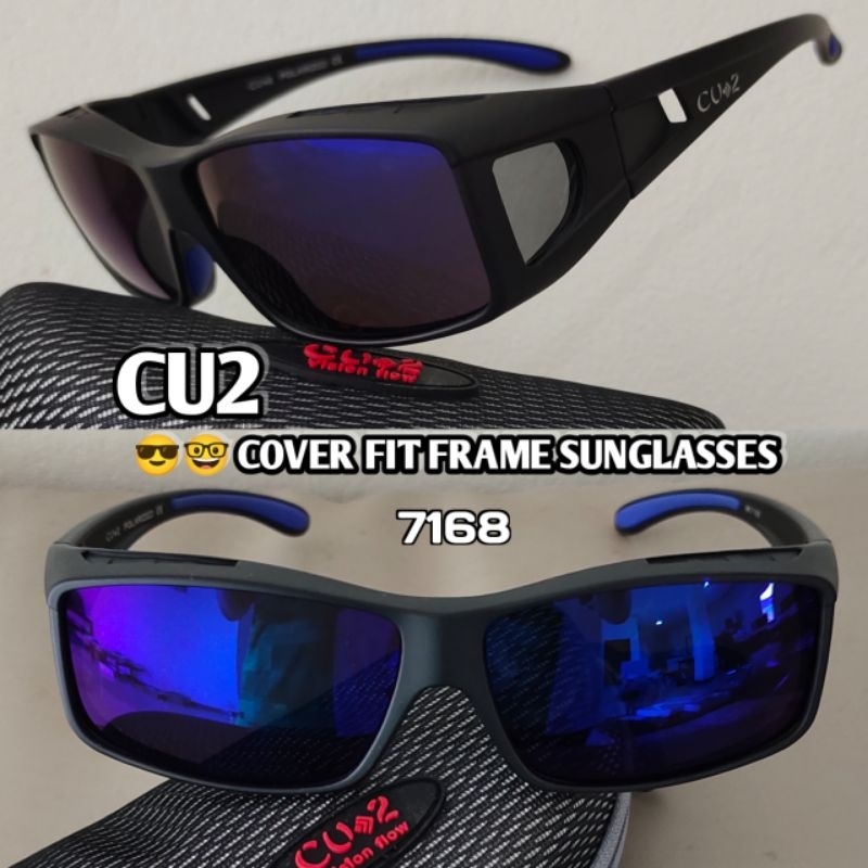CU2 รุ่น 7168 แว่นตากันแดดครอบ Polarized lens
