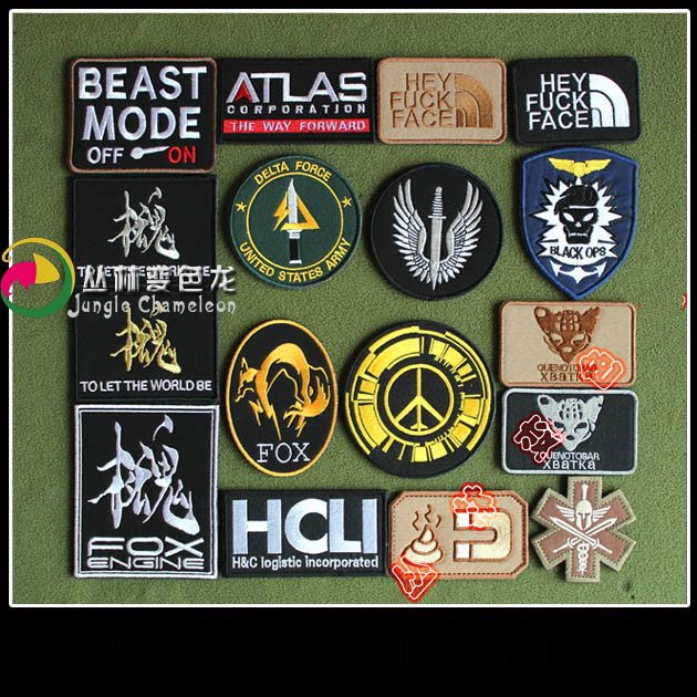 [Customized Armband Velcro] COD แผ่นแพทช์ ปักลาย MGS FOX สําหรับติดตกแต่งปลอกแขน