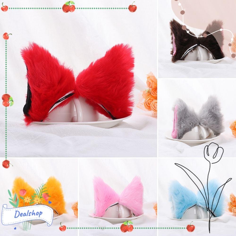 Dealshop 1 คู่ หูแมว คลิป ผู้หญิง อะนิเมะ คอสเพลย์ ตุ๊กตา กลางคืน ปาร์ตี้ เครื่องประดับผม