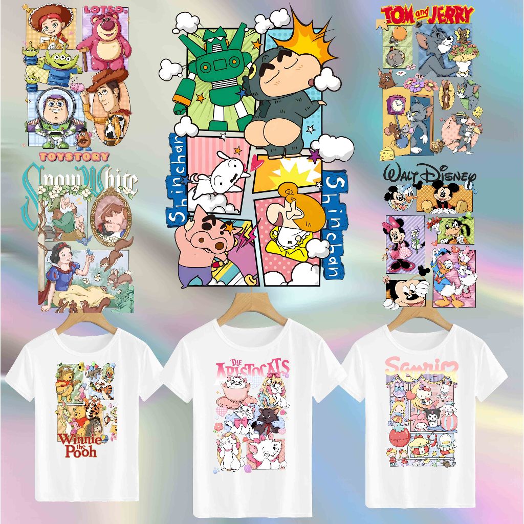 Dtf สติกเกอร์ ลายการ์ตูนบันดลิ่ง ธีม 30 ซม.