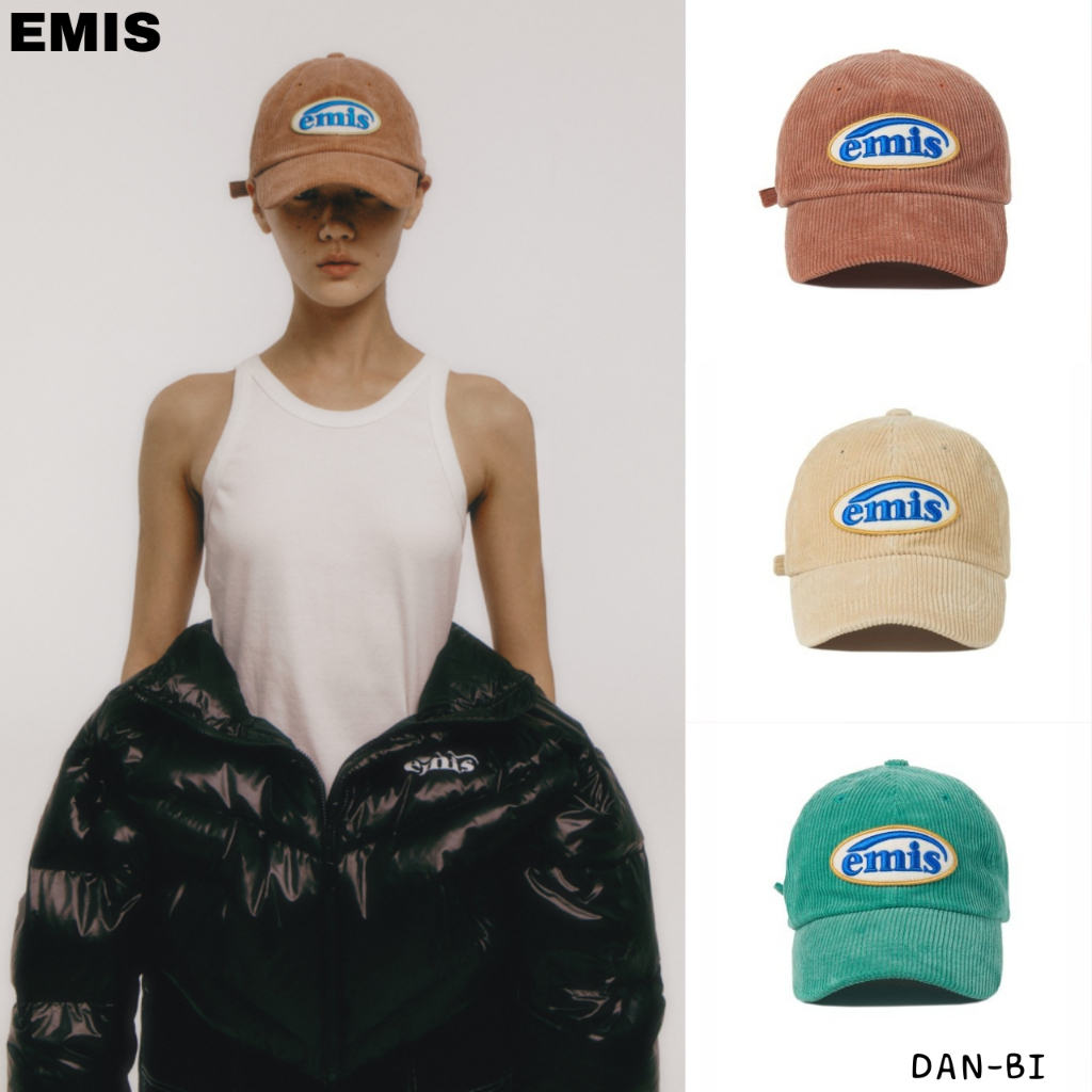 [EMIS] หมวกบอล CORDUROY WAPPEN / เฉพาะ 3 สี / ของแท้ 100% / จัดส่งที่รวดเร็วจากเกาหลีใต้