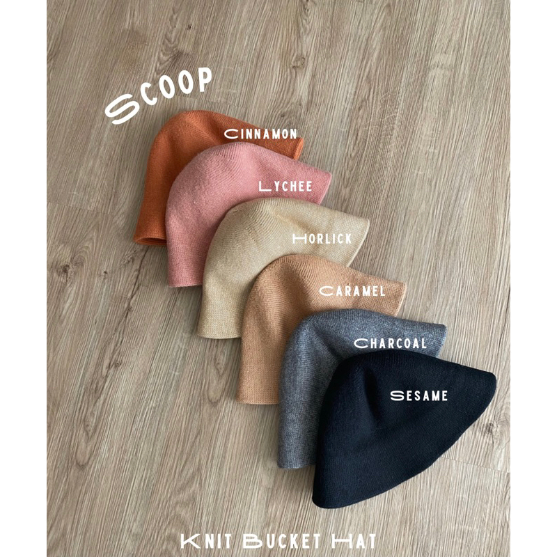 FADTHINGS - scoop knit bucket hat ( 6 colors )
