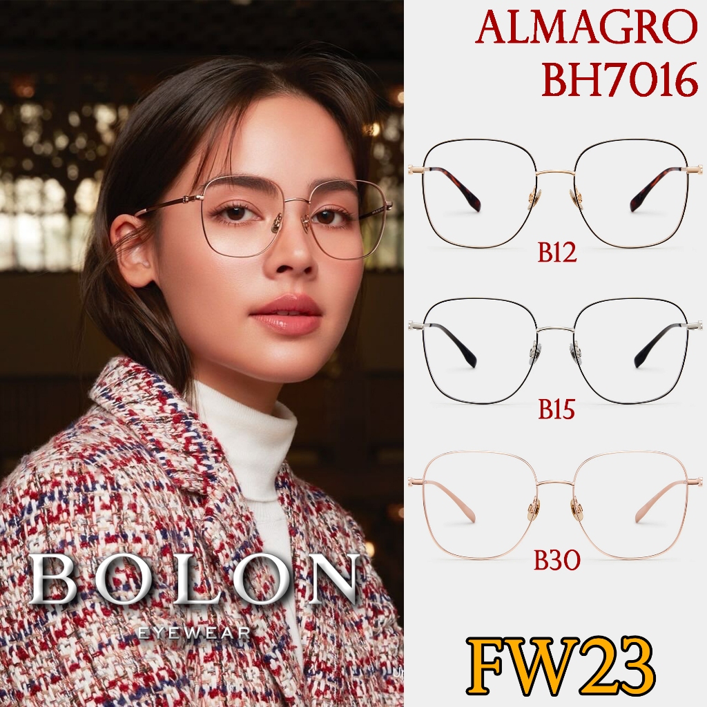 FW23 BOLON กรอบแว่นสายตา รุ่น Almagro BH7016 B12 B15 B30 [Alloy/β-Titanium] แว่นของญาญ่า แว่นของเจเจ โบลอน แว่นสายตา สาย