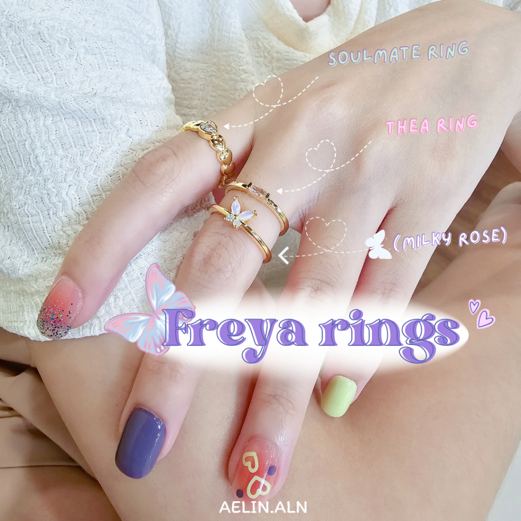 Freya rings - Aelin.aln แหวนเพทายผีเสื้อน่ารัก ไม่แพ้ไม่คัน