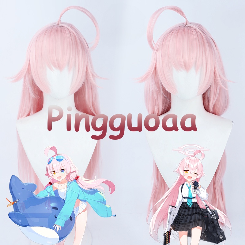 Game Blue Archive Takanashi Hoshino Cosplay Wig 90cm Long Straight Pink Wigs Heat Resistant Synthetic Hair