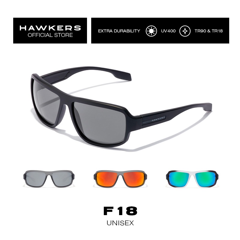 HAWKERS F18 Sunglasses For Men And Women, Unisex. Official Product Designed In Spain