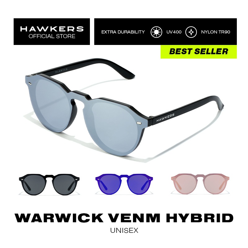 HAWKERS WARWICK VENM HYBRID Sunglasses for Men and Women, unisex. Official product designed in Spain