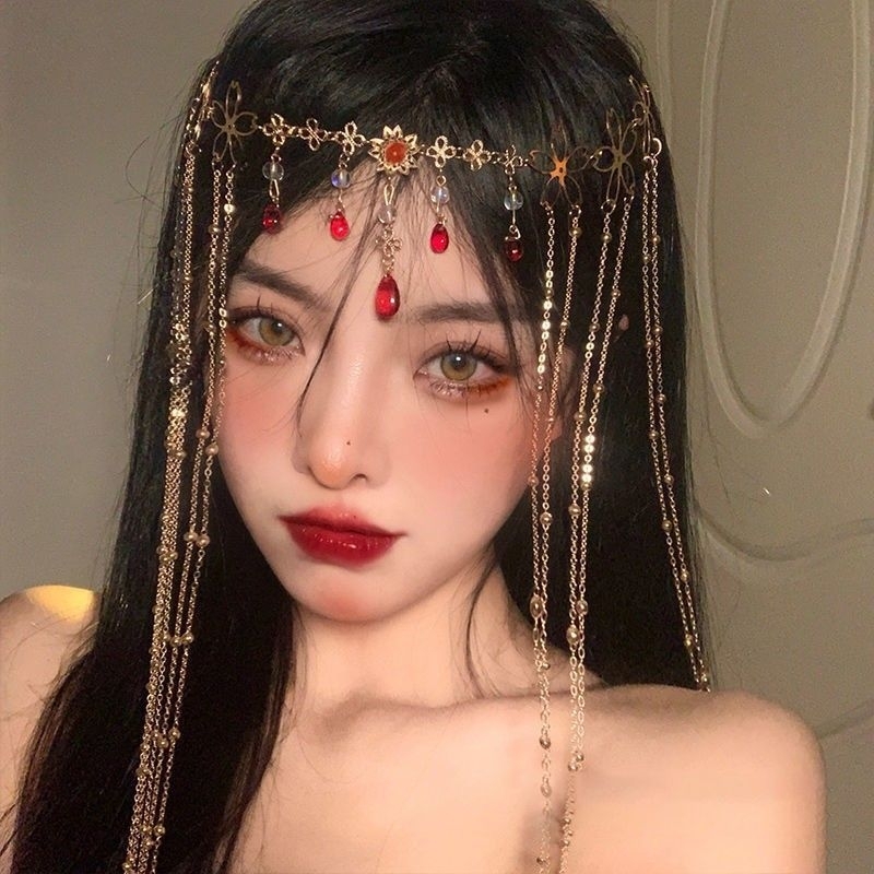 HB-10พร้อมส่งในไทย สร้อยแต่งผมผู้หญิง สวยอลังการมากๆงานดี  สินค้าสต็อคในไทยพร้อมส่ง