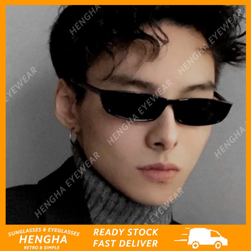 (HENGHA) แว่นตากันแดด UV400 กรอบขนาดเล็ก สไตล์วินเทจ แฟชั่นตะวันตก