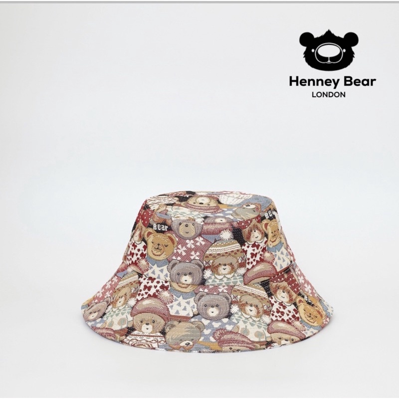Henneybear - HM031 ลาย cute หมวกปีกฮาวาย ทรงสวย