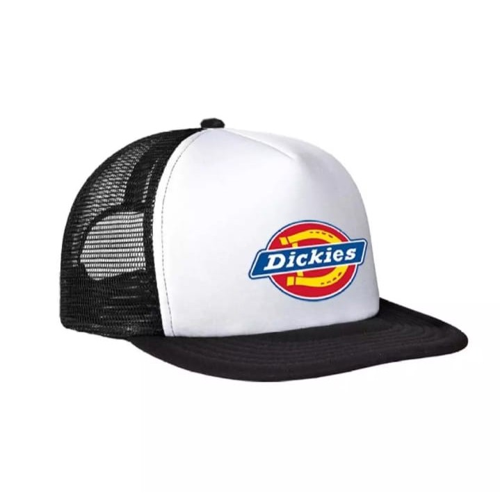 Hitam dickies Net Distro หมวกผู้ใหญ่ ลายโลโก้ สีดํา สําหรับผู้ชาย และผู้หญิง 2021