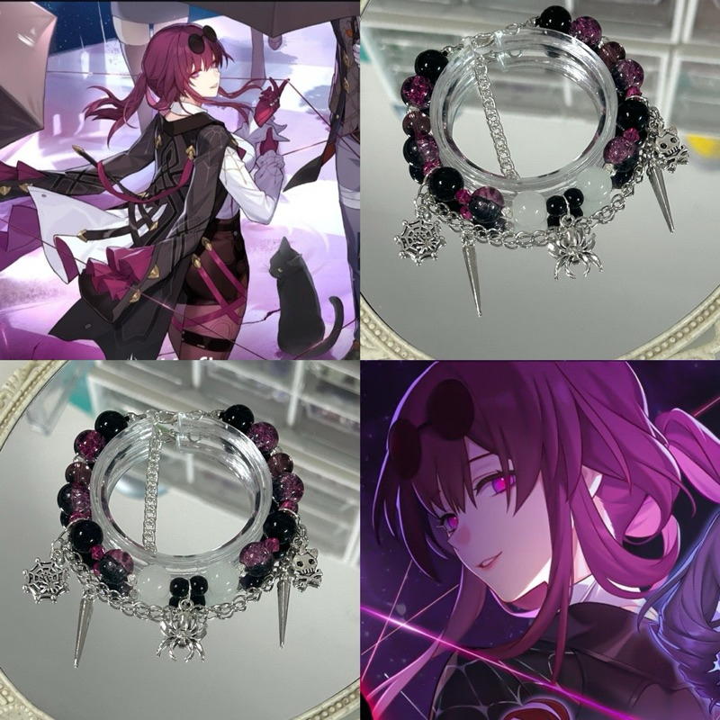 Honkaistarrail กำไลสร้อยข้อมือลูกปัดหิน ️Kafka ️