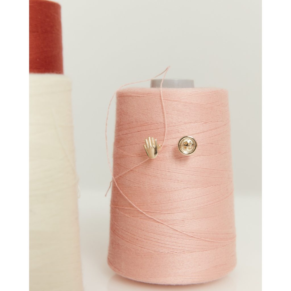 Julys x tgda - button and handy earrings