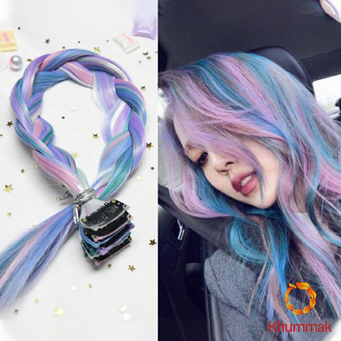 Khummak ช่อผมไฮไลท์ กิ๊บไฮไลท์ ติดง่าย พร้อมส่ง color wig