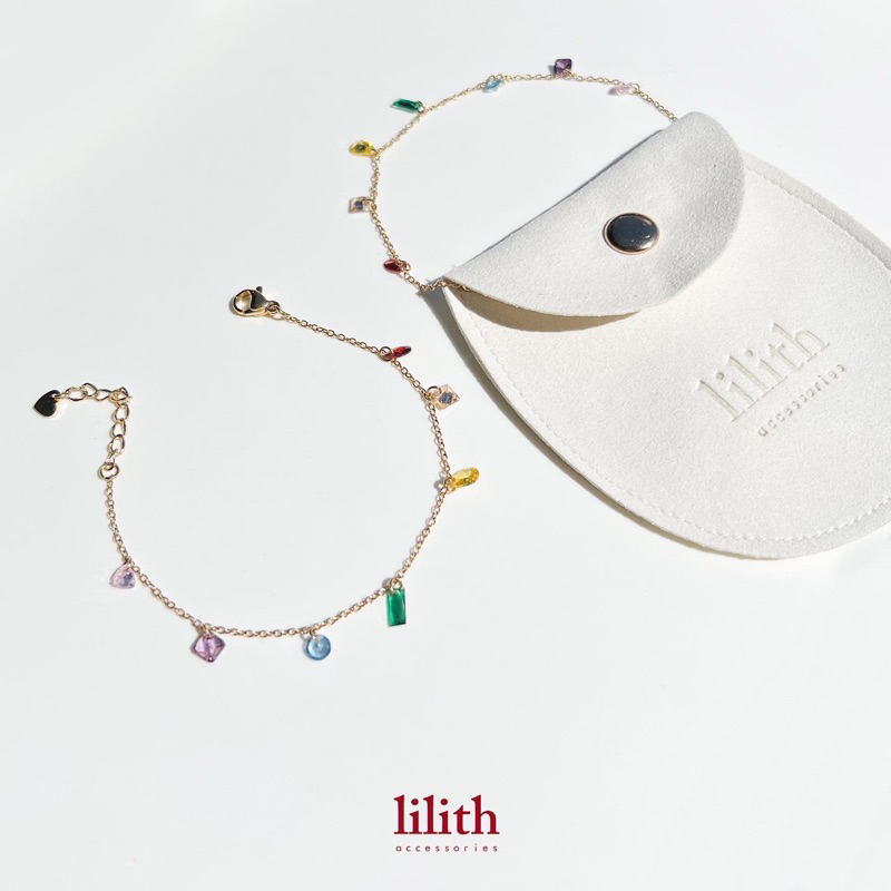 Lilith - Candy  crystal Bracelet สร้อยข้อมือ stainless ลูกปัด คริสตรัล