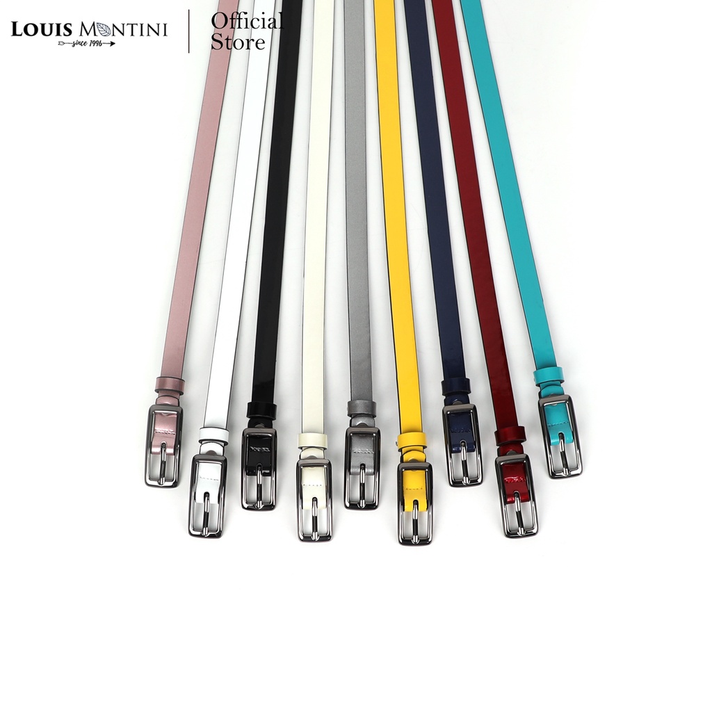 Louis Montini (Nikita) เข็มขัดผู้หญิง Women Belt เข็มขัดพียู MPU12