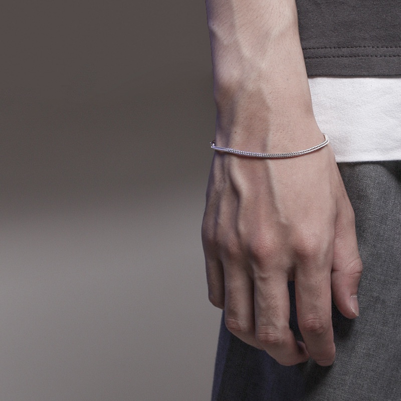 Love2self S037 สร้อยข้อมือสเตนเลส สไตล์ฮิปฮอป สําหรับผู้ชาย