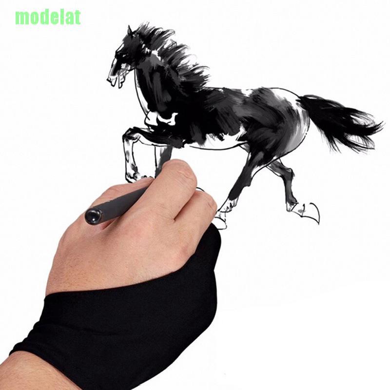 ML 1pc Two Finger Anti-fouling Glove For Artist Drawing & Pen Graphic Tablet Pad